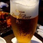 焼肉 ゆかわ - 生ビール