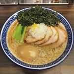 錦糸町中華そば さん式 - 特製 全部のせ烏賊背脂煮干中華そば