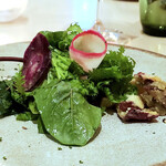 Morceau - モルソー畑の彩り有機野菜のサラダと蜜いものロースト