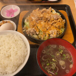大盛軒 - 鉄板麺 麺なしセット。