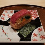 恵比寿 うしみつ - 雲丹ゆっけドッグ 淡雪塩