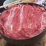 すき焼･鍋物 なべや - 牛肉鉄鍋