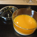 やまぐち - ＜2013.3月＞でこ百恵のすり流しと番茶のパンナコッタ