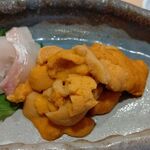 Sushi Tempura Gosakutei - ●ﾗﾝﾁ。鮑ｱﾜﾋﾞ刺17380X2+ｳﾆ刺2178X2+ﾄﾛ刺1650+海老刺1078+蓮根饅頭858+鱧ﾊﾓ天1078+ｷｽ天638+ﾄﾛ鉄火550+中瓶B715X3＝15,829円