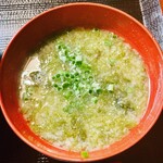 遊酒食堂 宇都宮 - アオサのお味噌汁