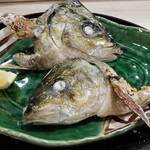 末広寿司 - しまあじのカマ焼き(1,280円)
