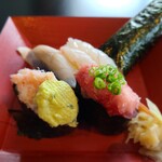 一舞庵 - 握り寿司5貫