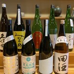 割烹阿吽 - 豊富なバリエーションの日本酒