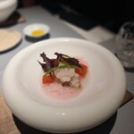 日本のイタリア料理店 sai - 湯引きした鱧と西瓜　