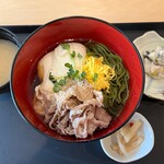 Oosaka Kokusai Kouryuu Senta Kafe&Resutoran - 冷やし牛とろろ茶そば定食