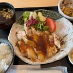 Oosaka Kokusai Kouryuu Senta Kafe&Resutoran - チキンステーキおろし醤油定食