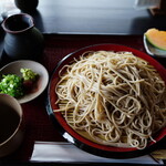 そば処秀峰 - ざる蕎麦700円+特盛（2人分）400円