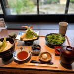 日本料理 滴翠 - 奈良　季節野菜の天麩羅丼