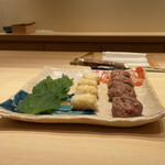 江戸焼肉 - 頬肉のなめろう