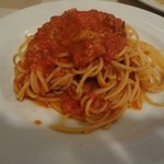 FABcafe - ベーコンとチーズの トマトスパゲティ
            