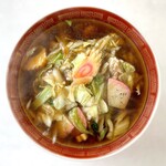 Eiriyuu - 醤油ベースのスープが囲む “バンメン” の
                         “あたま(具材と餡の総称)” 