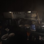 中華そば いづる - 停電中の店内