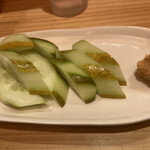Odaidokoro Nene - ウリみたいな胡瓜みたいな何ていう野菜か忘れたけど糠漬けで昔の郷土料理とのこと。
