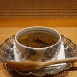 日本料理 幸庵 - 焼きとうもろこしの茶碗蒸し サマートリュフ添え