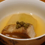 日本料理 幸庵 - みやじ豚と冬瓜の山椒煮アップ