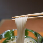 日本料理 幸庵 - 冷や麦リフトアップ