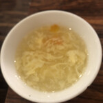 海鮮餃子 帆船 - 卵中華スープ