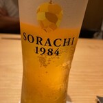 Yakitori Takasawa - ソラチの生ビール
