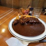 カレーの南海 - エビフライカレー+チキンカツ　1000円+330円