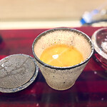 島津 - ◎ 毛蟹の茶碗蒸し　谷中生姜がいいアクセント