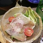 稲取東海ホテル湯苑 - 酢の物替わり…生ハムサラダ バジル♪