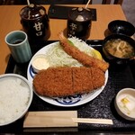 Tonkatsu Maisen - 茶美豚ロースかつ膳。