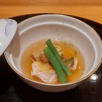 割烹 渡邊 - 甘鯛ともち蓮根と蓮の実