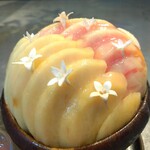 現代里山料理 ZEN HOUSE - ■氷菓子『星涼し』(桃のかき氷R4.7月～8月)