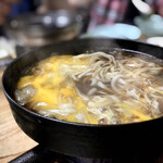 すき焼･鍋物 なべや - 玉子とじにします