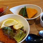 Tsururi - おばんざい3種とデザート