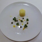 レストラン・モリエール - Menu Terroir：岩魚のムニエル（ケイパーと柑橘の皮、レモン風味のポテト）