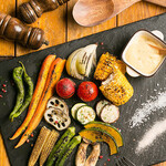 Assorted seasonal roasted vegetables