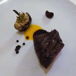 レストラン・モリエール - Menu Terroir：十勝牛（炭火焼き、エゾ松の香り）