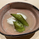 いちかわ - 鱧と万願寺とうがらしの炊き合わせ