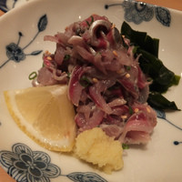 新宿割烹 中嶋 - 捌いたばかりのいわしの刺身