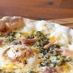 Bismarck of Prosciutto and soft-boiled eggs