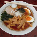 紀の家 - メンマラーメン　ゆで玉子