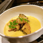 北海道焼肉 北うし - 蝦夷鮑と和牛のすり流し