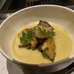 北海道焼肉 北うし - 蝦夷鮑と和牛のすり流し