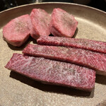 北海道焼肉 北うし - 知床和牛タン、知床和牛ハラミ