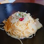 エノテカ・リオーネ - 鶏ひき肉ととうがんのスパゲッティ