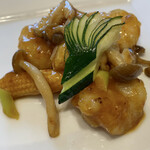 史龍彩 - ランチコース(海老の香辣醤炒め)