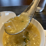 史龍彩 - ランチコース(フカヒレのせコーンスープ)