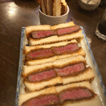 酒処 てらやま - 和牛炭焼きサンド