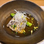 鮨 青海 - 太刀魚の塩麹焼銀あんかけ